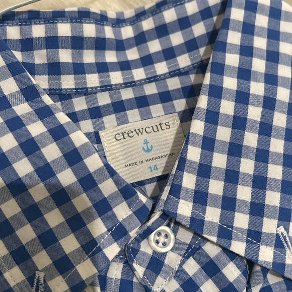 Long sleeve like new crew cuts, button-down shirt, size 14 boys - Picture 2 of 3